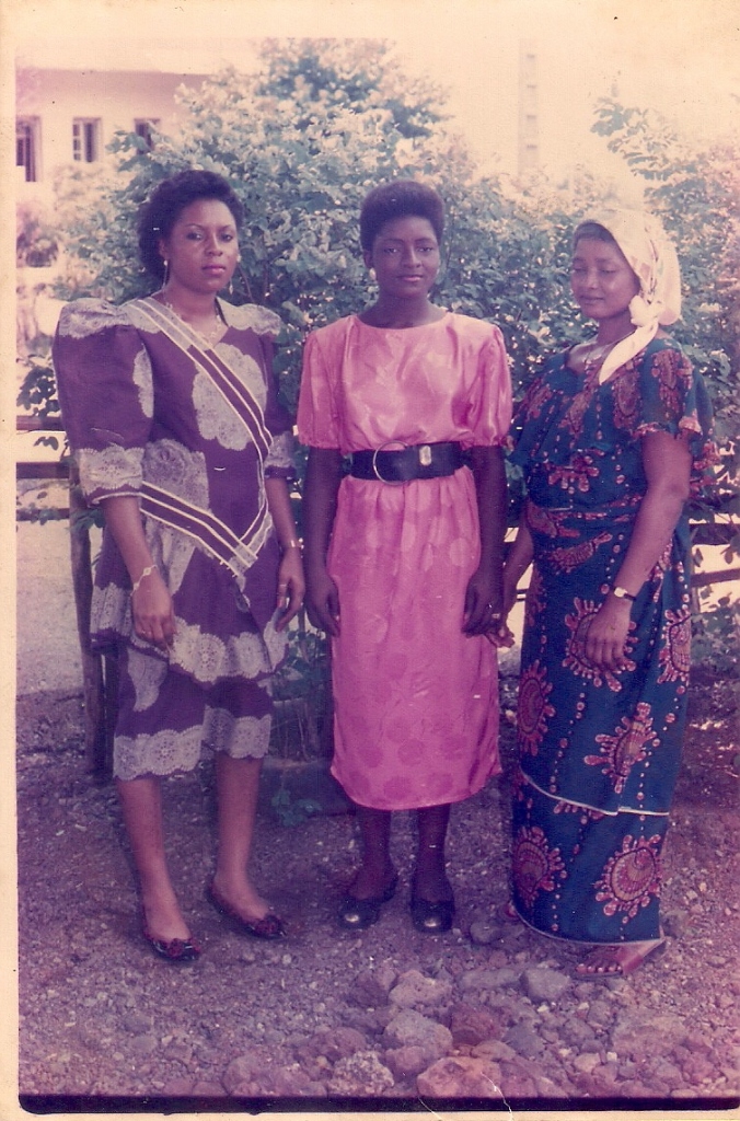 Ebane with her two sisters